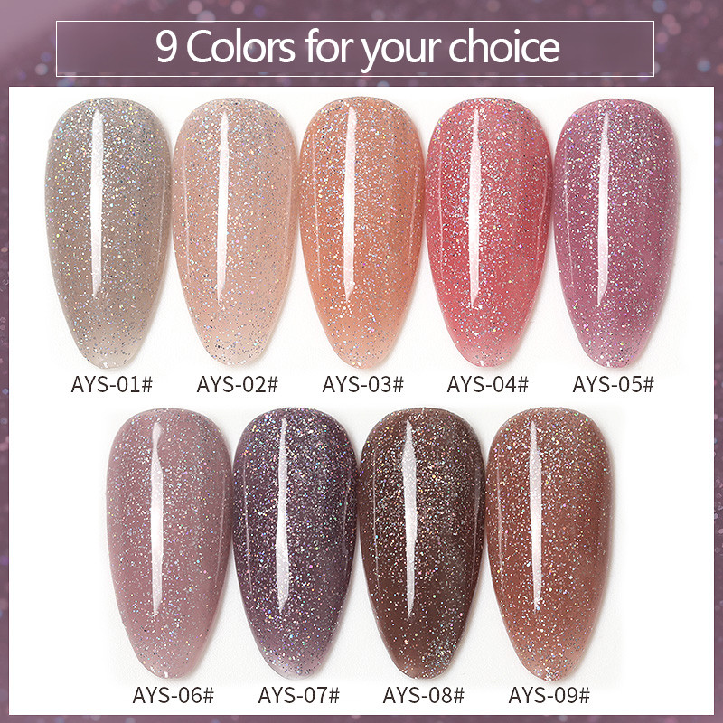 สีทาเล็บเจลโทน ยาทาเล็บเจล ASฝาแหลม สีเจลทาเล็บ (AYS) - wenailsth