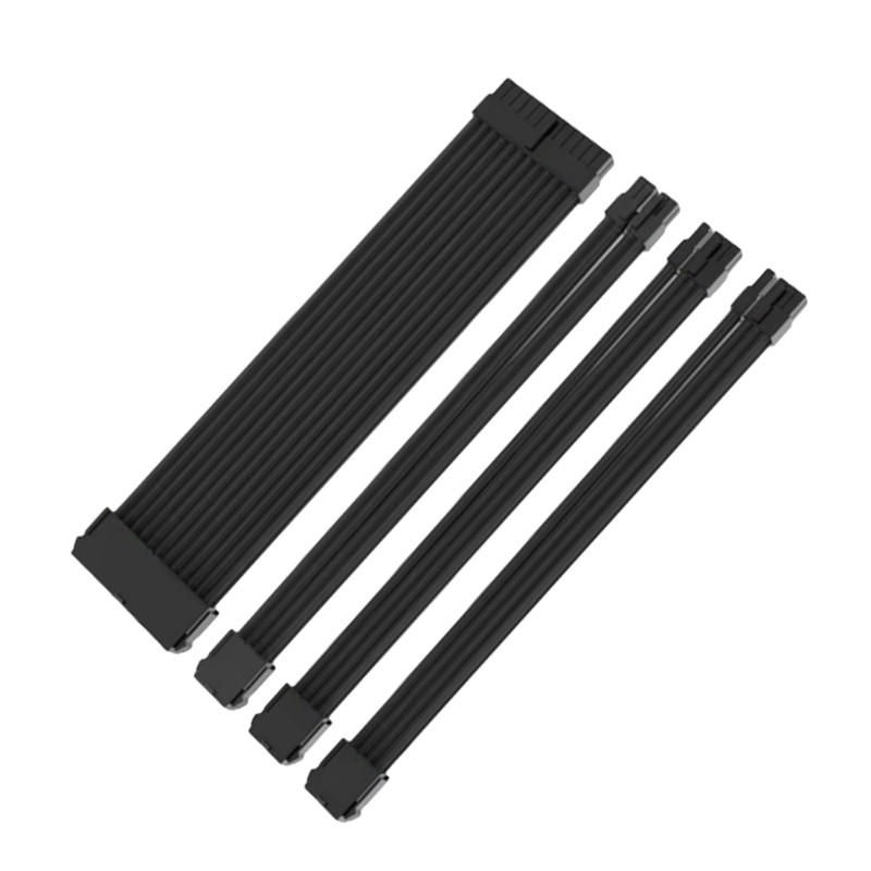 Homeiu Modular สายไฟชุดสําหรับคอมพิวเตอร์ ATX24Pin PCIE 6+2Pin CPU 8P