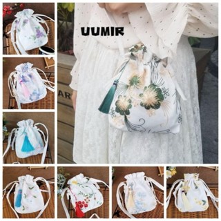 UUMIR กระเป๋าถือ ฮันฟู, กระเป๋าโทรศัพท์สไตล์จีนดอกไม้, กระเป…