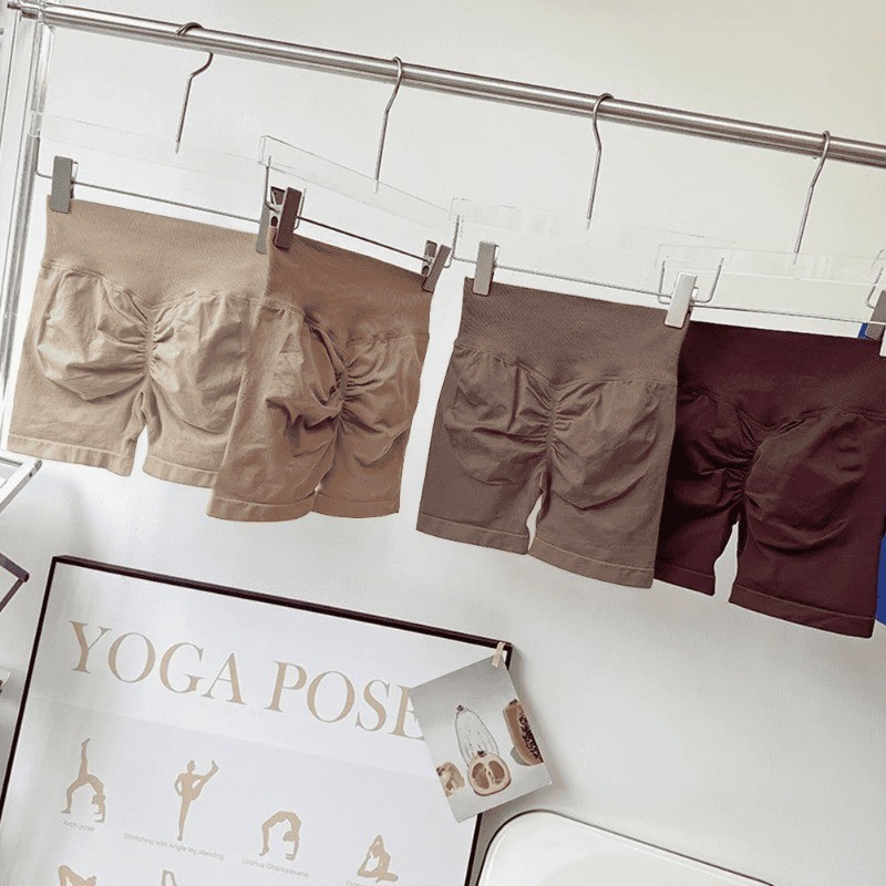 Maggieyoga กางเกงขาสั ้ นกีฬาผู ้ หญิงกางเกงขาสั ้ นออกกําลังกายสําหรับวิ ่ งยิมสวมใส ่ กางเกงโยคะกางเกงขาสั ้ น Biker - รูปที่ 4