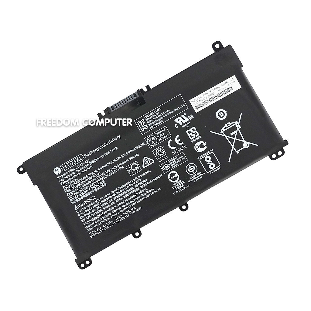 แบตเตอรี่โน๊ตบุ๊ค (แท้) HT03XL สำหรับ HP PAVILION 14-CE 15-CS 250 255 BATTERY NOTEBOOK