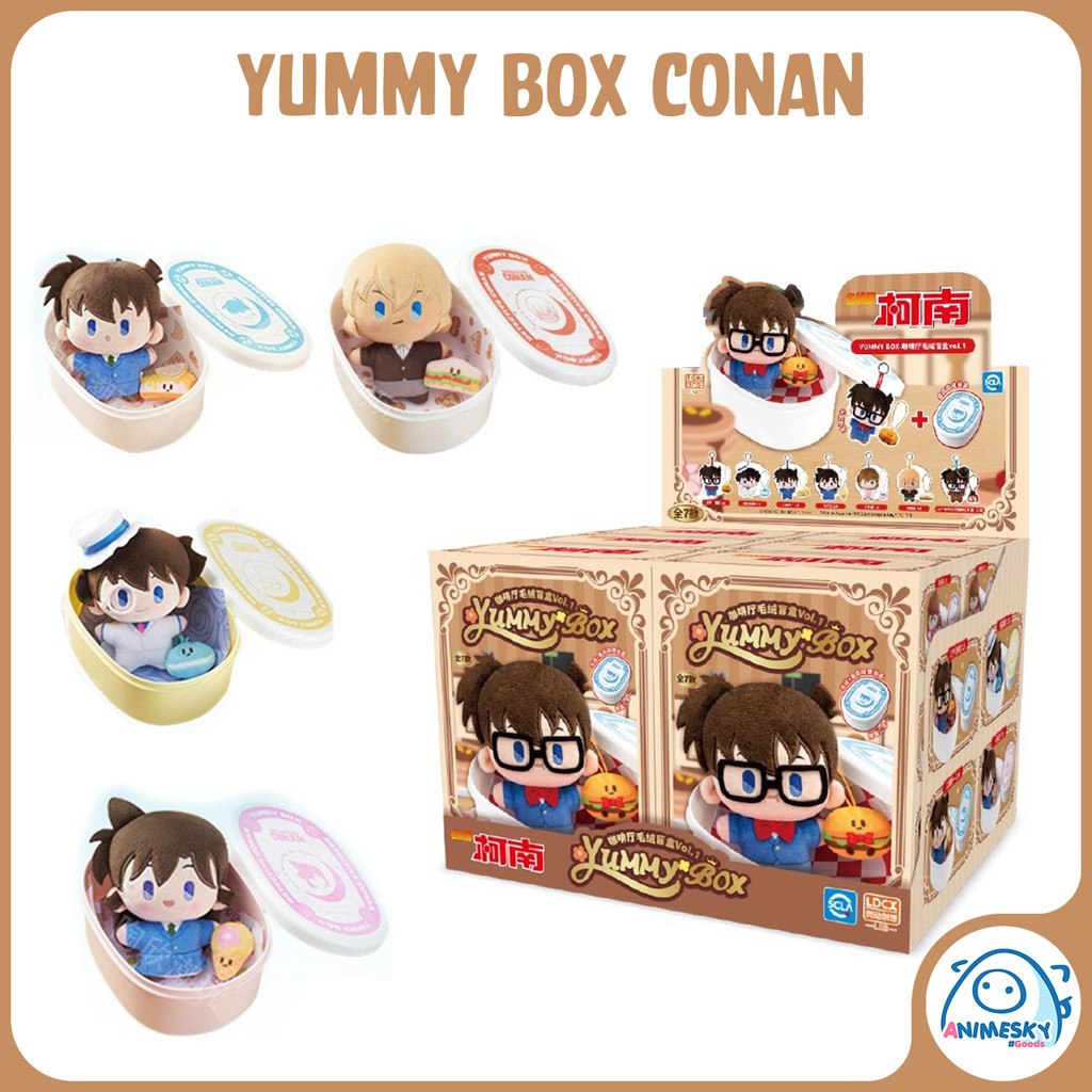 [BLIND Box] ตุ๊กตาหมี Yummy Box ของแท้ Detective Conan - ตุ๊กตาหมีตัวละครนักสืบโคนัน - Animesky