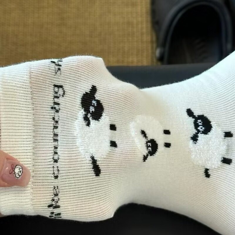 Ins Design น่ารักการ์ตูนแกะน้อย Kawaii กลางถุงเท้าหลอดสาวฤดูใบไม้ร่วง Preppy สไตล์ถุงเท้าหวาน - รูปที่ 4