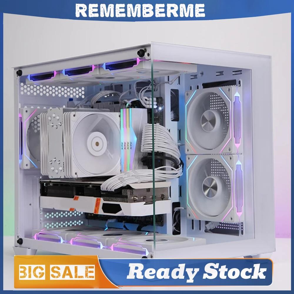 พัดลมเคส PC 120 มม. Infinite Mirror Effect 5V 3Pin ARGB 4Pin PWM Case Cooler Fan