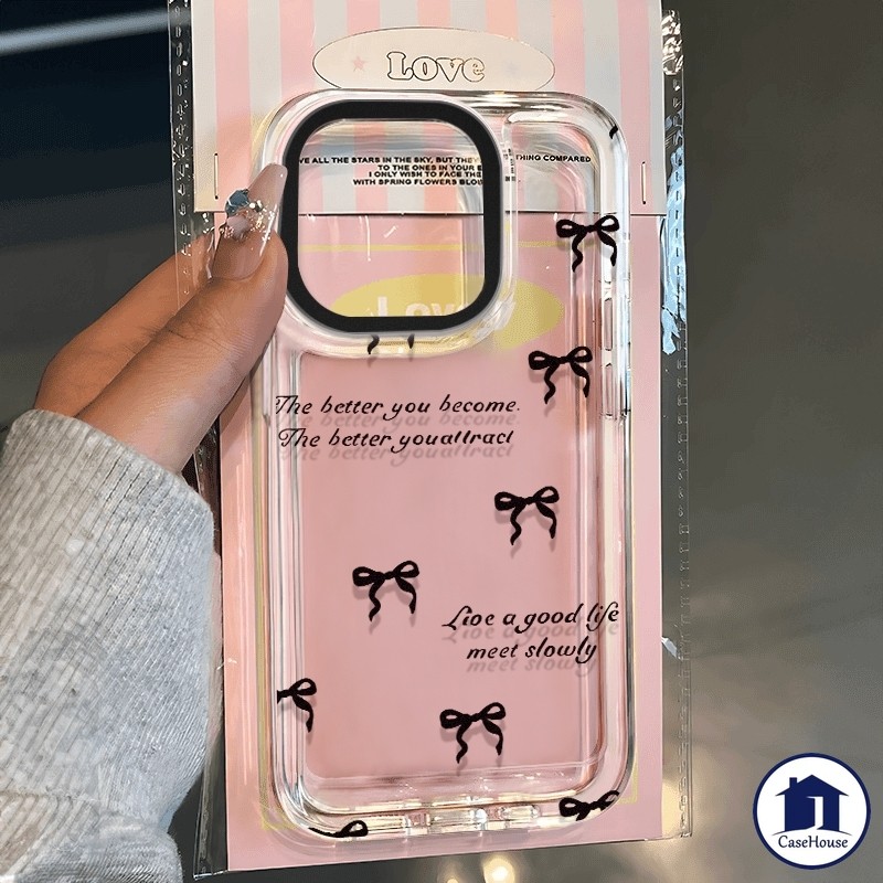 เคสนิ่มใสแบบผูกโบว์เรียบง่าย เข้ากันได้กับ Infinix Hot 40i 30i 30 Note 30 Hot 11 9 Play Smart 8 7 5 6 Spark 20C 10 GO 20