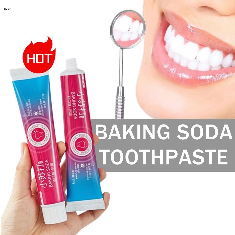 ซื้อ 1 แถม 1 ยาสีฟันเบกกิ้งโซดา 110 กรัม ดูแลฟัน ปรับอากาศให้สดชื่น และขจัดคราบฟัน nuuo