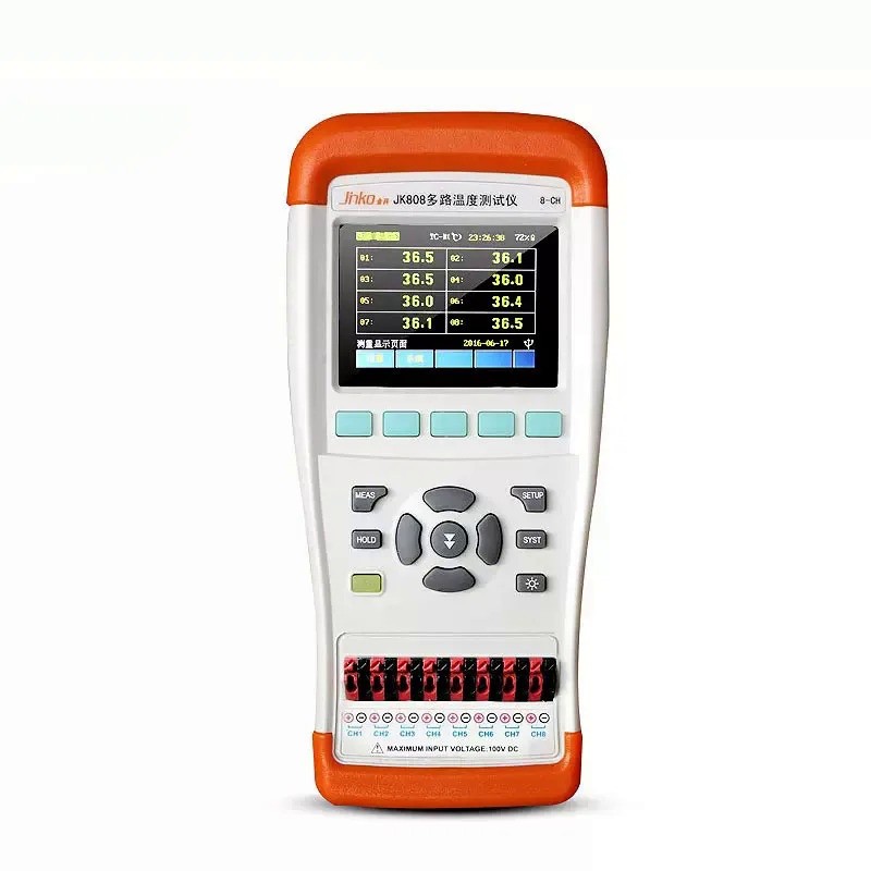 JK808 handheld multi-channel temperature tester 4-8 channel temperature tester thermocouple temperat