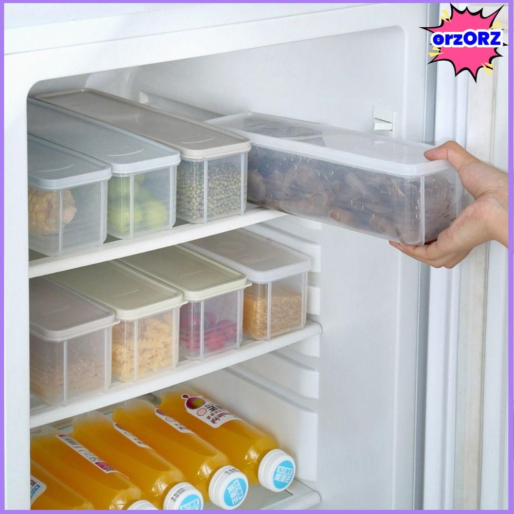[ออร์ซ] กล่องเก็บถนอมธัญพืช,โปร่งใส4สีก๋วยเตี๋ยวสปาเก็ตตี้คอนเทนเนอร์,แบบพกพาในครัวเรือนแบบพกพาพร้อมฝาปิดภาชนะใส่อาหารในครัวอุปกรณ์คร