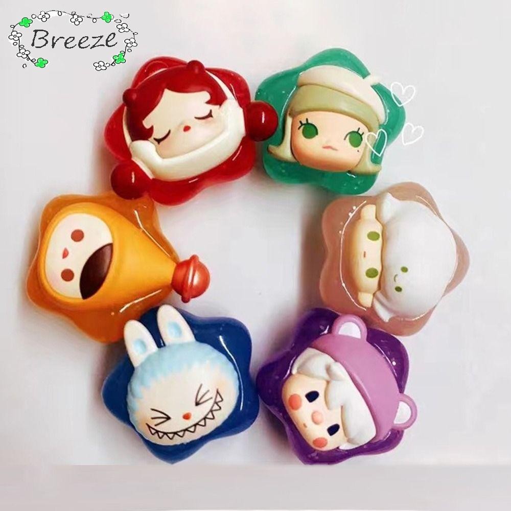Breeze อะนิเมะการ์ตูนรูป, Lucky Star Series POPMART Pop Bean Box, น่ารัก Kawaii Labubu SP Molly กล่องของเล่นเด็ก