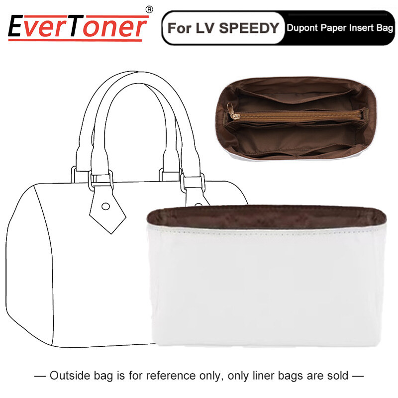 Evertoner Dupont กระดาษใส่กระเป๋าสําหรับ LV-Speedy 20 25 30 35 กระเป๋าถือกระเป๋าด้านใน Shaper Travel Storage เครื่องสําอางแบบพกพา