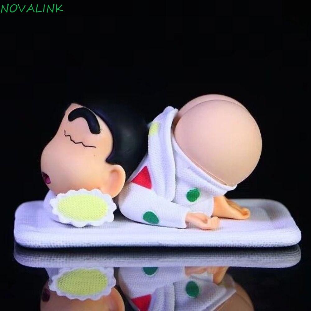 Novalink รูปเครยอนชินจัง, ของเล่นโมเดลนอน Shinnosuke Nohara รูป, ตุ๊กตา PVC ตลกซิลิโคน Kawaii Room Desktop