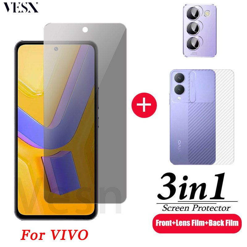 ฟิล์มกระจก ฟิล์มกันเสือก กันมอง VIVO Y200 Y100 Y18 Y18s Y18e Y03 Y36 Y55 Y35 Y22 Y22s Y27 Y27s Y15s Y15a Y16 Y17s Y02 Y02t Y02a Y02s 4G 5G 2024