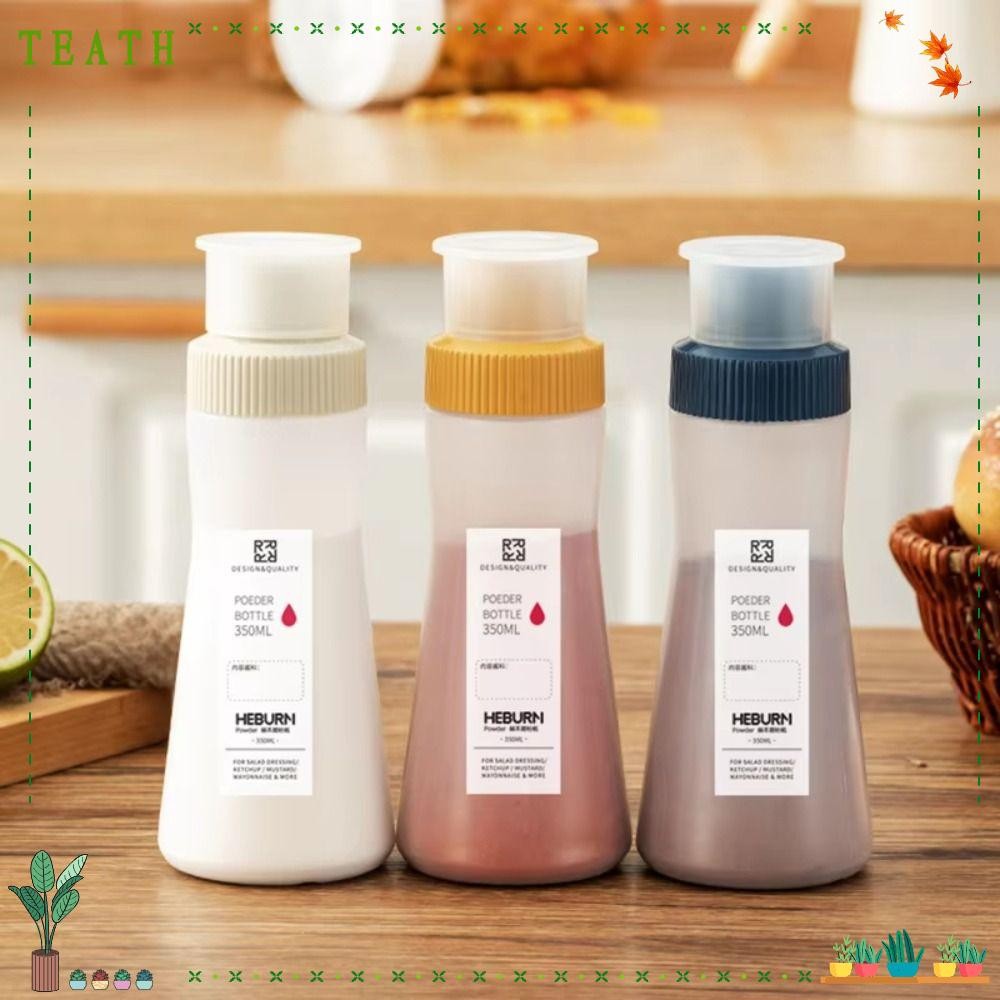 ขวดเครื่องเทศพริกไทย ชา, ขวดเก็บน้ําตาลเกลือขวดปรุงรส, แบบพกพา 350มล เครื่องมือห้องครัวขวดผงบาร์บีคิว