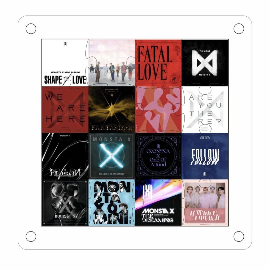 ขายร้อน Monsta X อัลบั้มปกปริศนาอะคริลิคพัดลมที่กําหนดเองสนับสนุนอุปกรณ์ต่อพ่วง DIY เครื่องประดับมูลค่าสูงคุณภาพสูง