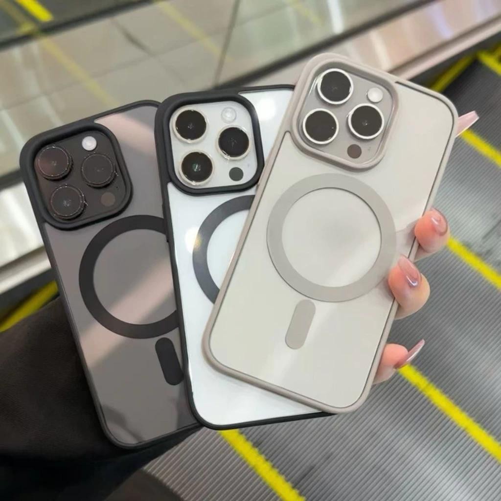 เคส แม่เหล็ก สำหรับ เคสไอโฟน for iPhone 17 16 16 15 14 11 12 13 Pro Max 7 8 Plus XR X XS Max SE ผิวด้าน ชาร์ได้