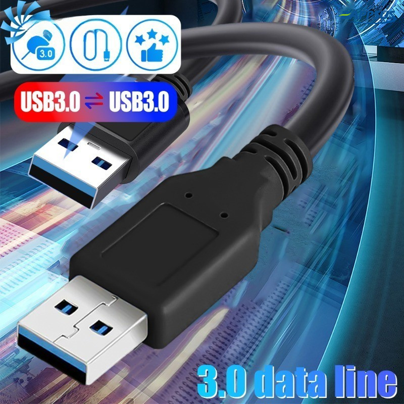 Usb 3.0 Male To Male 0.6/1/5m Type Data Cable - Transmission Dual Type A Male To Type A Male Adapter