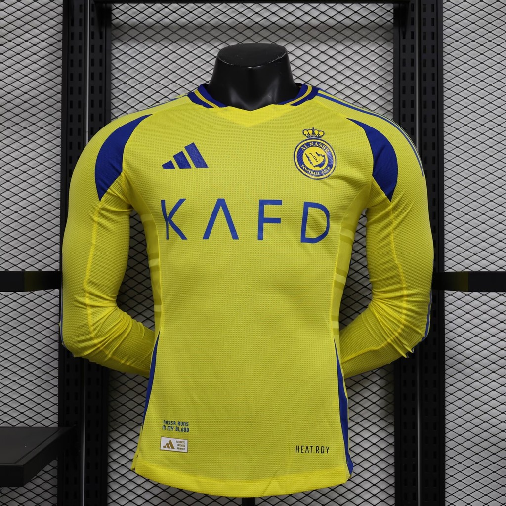 2425 Al-Nassr FC Long Sleeve Home Football Top Premium Player Version Jersey