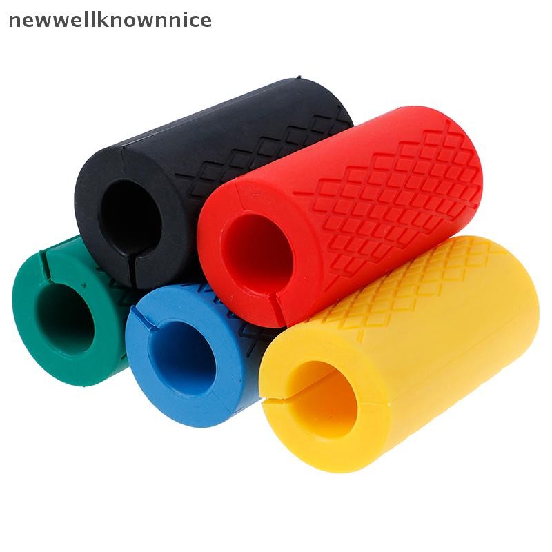 Newwellknownnice Barbell Grips Dumbbell Silicone Grip Pull Up Weightlifg Anti-Slip Protect Pad TH