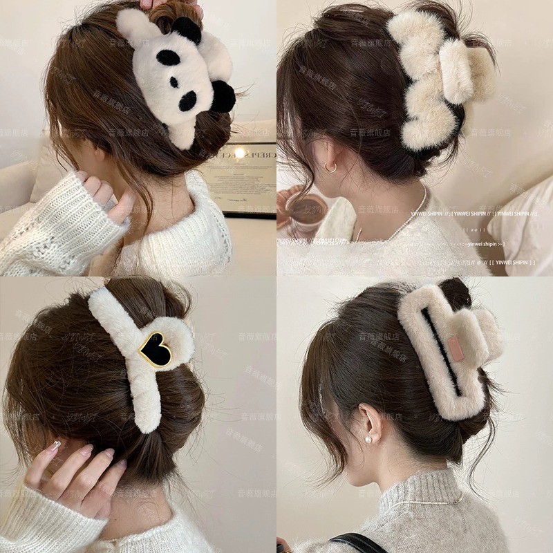 ขนาดใหญ่ตุ๊กตาคว้าคลิปหญิงปริมาณผมมากกว่าสไตล์ใหม่ฉลามคว้าคลิป