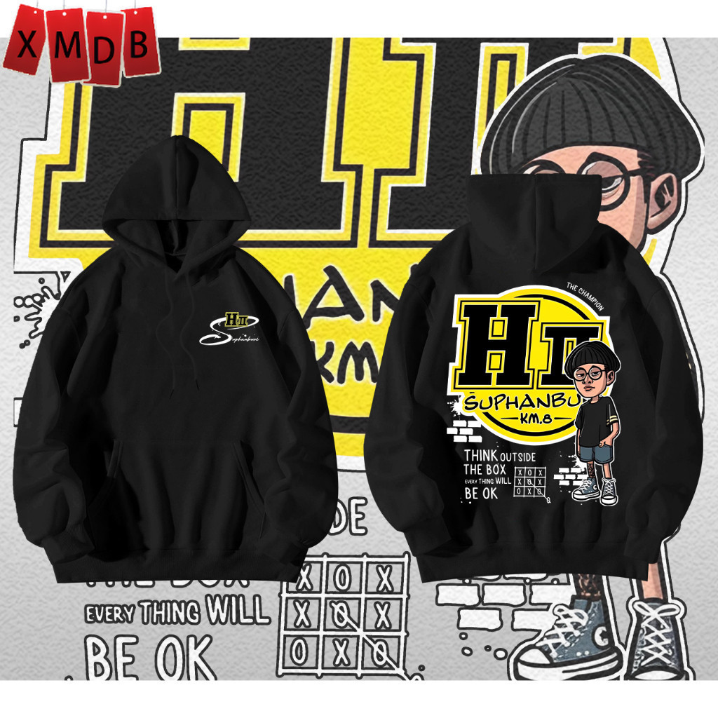 【พร้อมส่ง】เสื้อผ้าผู้ชาย เสื้อฮู้ดแขนยาวอช่างเฮงสุพรรณ#ใส่ขับรถ ออกทริป เล่นกีฬาได้ ผ้า cotton 100% ไม่หด M-3XL #22Size
