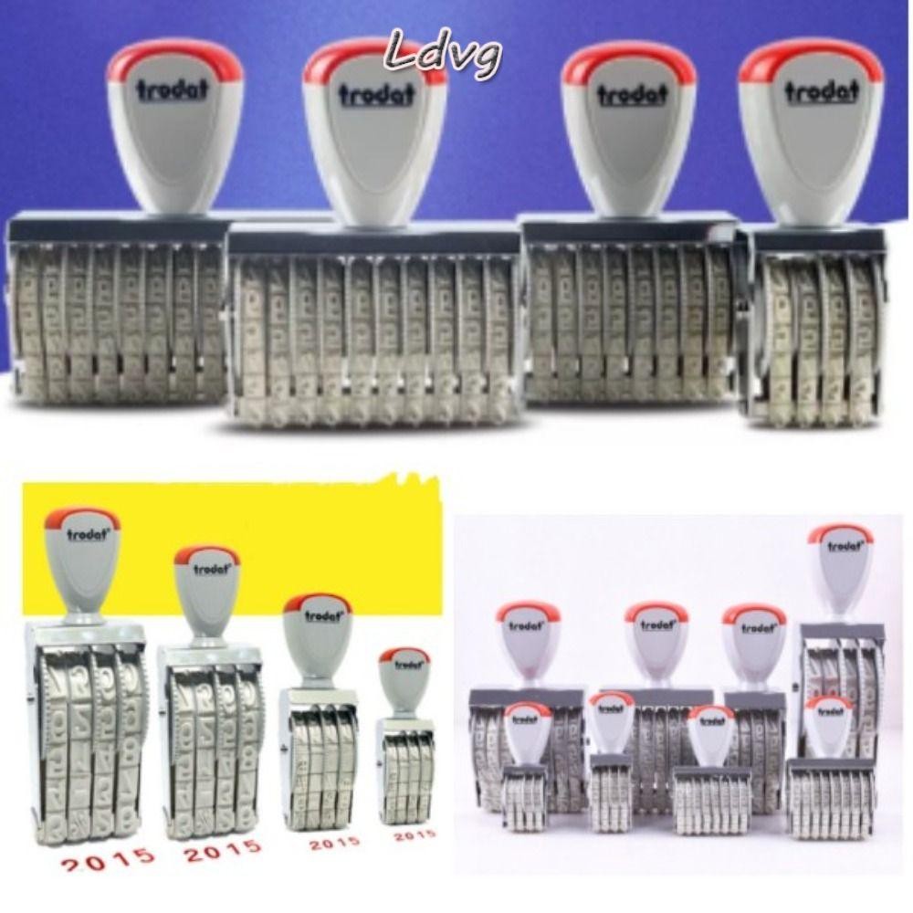 Ldvg แสตมป์ตัวเลข,3 ,4 , 5, 6, 8, 10, 12,or 14 หลักตัวอักษร สูง3-18มม ตราประทับลูกกลิ้ง, ทําเอง เปลี่ยนส่วนบุคคลธุรกิจสํานักงาน