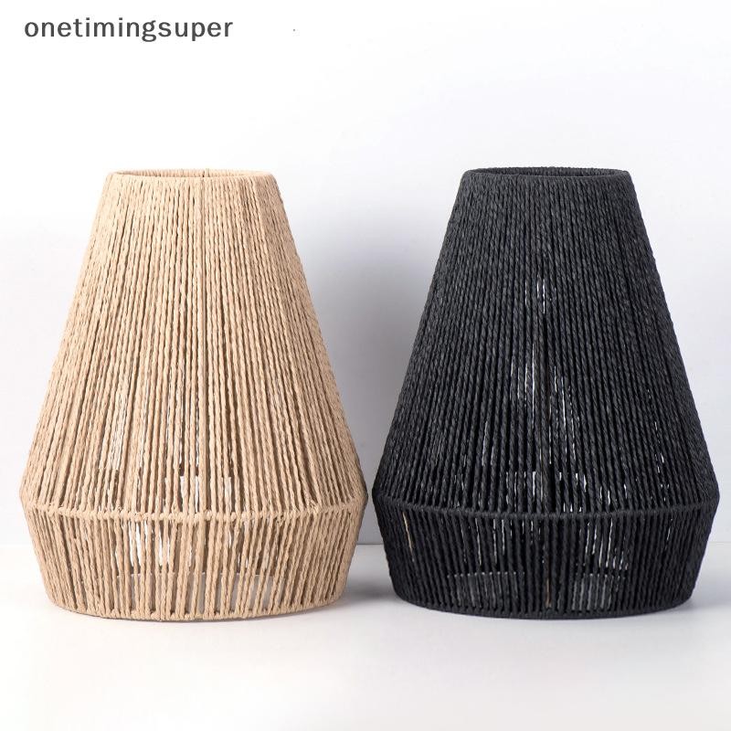 Onetimingsuper โมเดิร์นทอจี้โคมไฟบ้านไร่ตะกร้าหวายทอมือ Shade สําหรับเกาะห้องครัวห้องรับประทานอาหารห้องโถง OTP