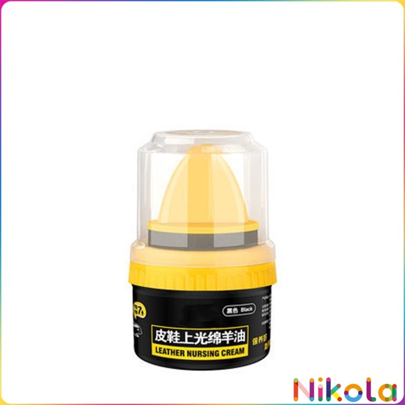 Nikola น้ำยาขัดเงา ทำความสะอาดรองเท้าหนัง  พร้อมฟองน้ำ เคลือบเงาเครื่องหนัง Shoes Care Oil