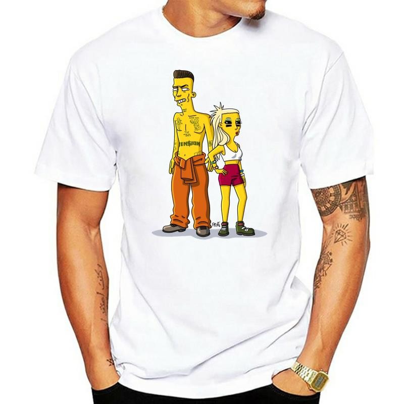 Die Antwoord Yolandi Visser การ์ตูน Mens สีขาว Custom Made ขนาด S-3XL ผู้ชาย Unisex แฟชั่น tshirt จั