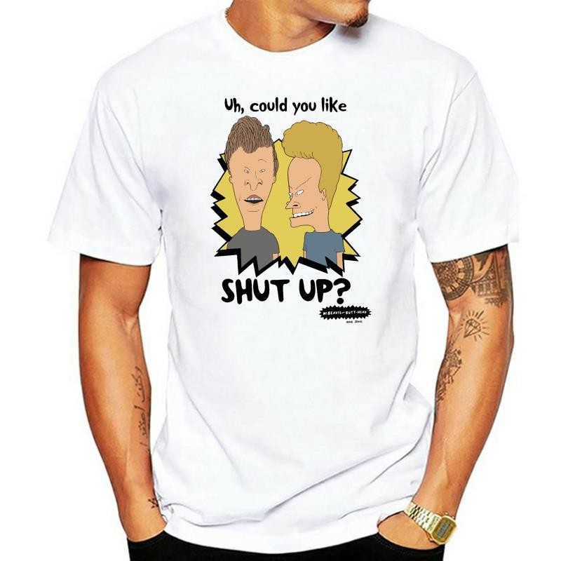 เสื้อยืด Beavis and Butthead Shut Up ใหม่