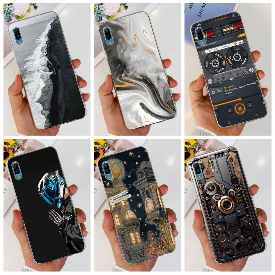 สําหรับ Huawei Y6 Pro 2019 กรณี MRD-LX2 กันกระแทกน่ารักการ์ตูน Slim ซิลิโคนใสเคสโทรศัพท์สําหรับ Huawei Y6Pro 2019 กันชน