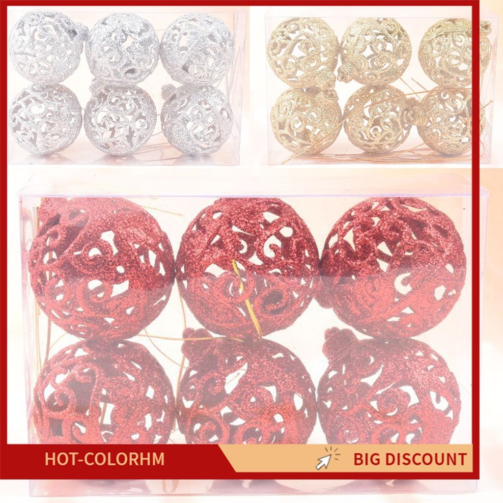 [CH]Glitter Christmas Balls Baubles เครื่องประดับต้นคริสต์มาสตกแต่งคริสต์มาส DIY