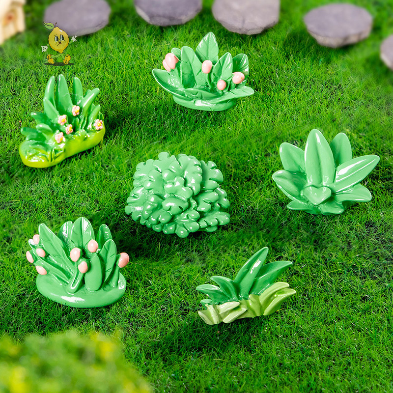 [mozh] 1 ชิ้นมินิจําลองหญ้ากองภูมิทัศน์ไมโครสวนงานฝีมือเรซิน DIY อุปกรณ์ตกแต่งบ้าน [TH]