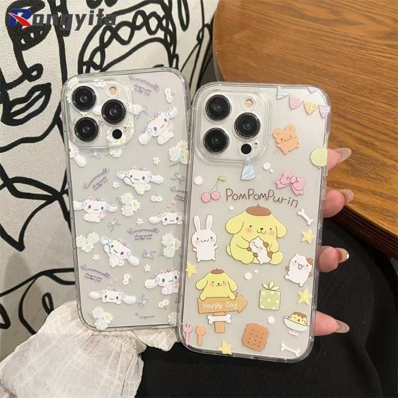 การ์ตูน Cinnamoroll Clear สําหรับ Vivo V29 V29E Lite V27E V27 V25 V23E V23 V21 V21s V20 T2 Pro 5G 4G