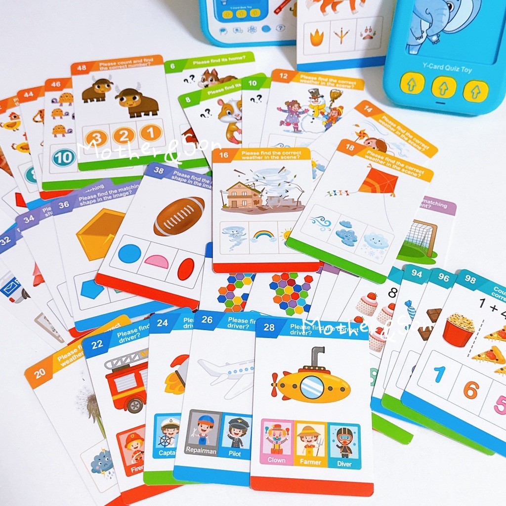 MooShi -Y Card Quiz Toy เครื่องอ่านเรียนรู้ ฝึกทักษะการคิด ⬅️ - รูปที่ 4