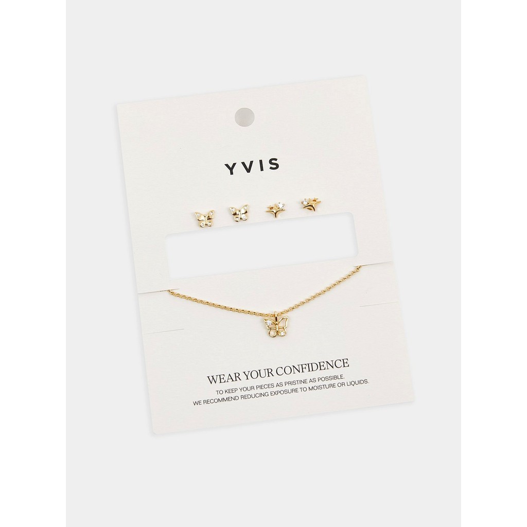 [Pomelo] เซ็ตสร้อยคอและต่างหูรุ่น Lively Gem / Lively Gem Set
