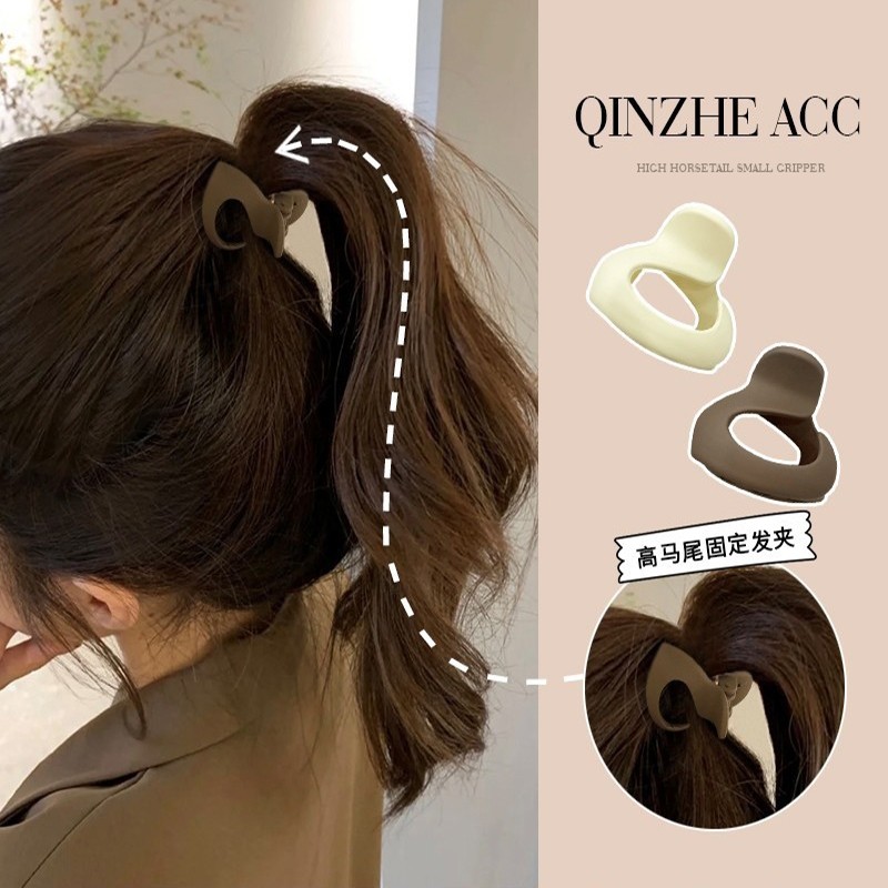 DREJEW เดรเจว กิ๊บขนาดเล็กครึ่งวงกลมเรขาคณิตเกาหลีผมหางม้าสูงที่เรียบง่ายและหวาน