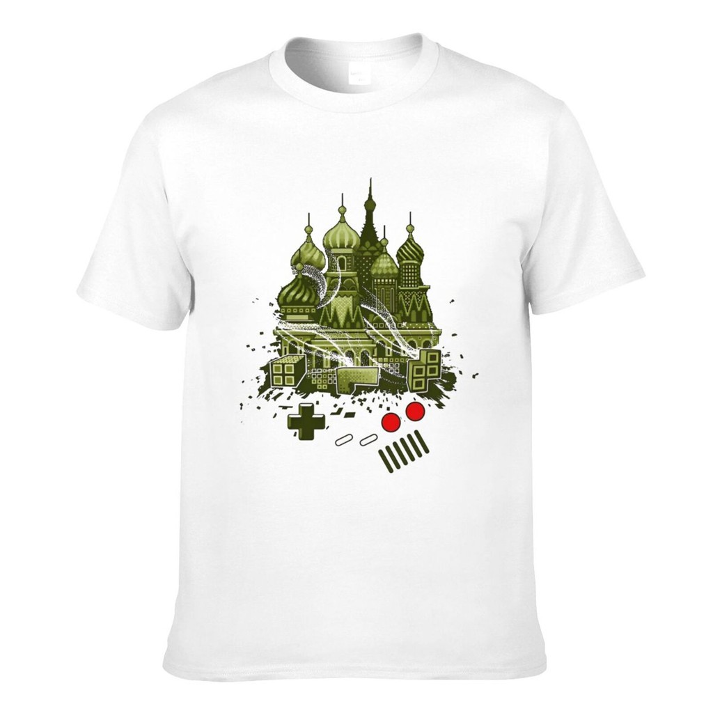 Tetris Gameboy Tribute To Alexey Tetris Ussian Games เสื้อยืดผู้ชายแฟชั่นออนไลน์