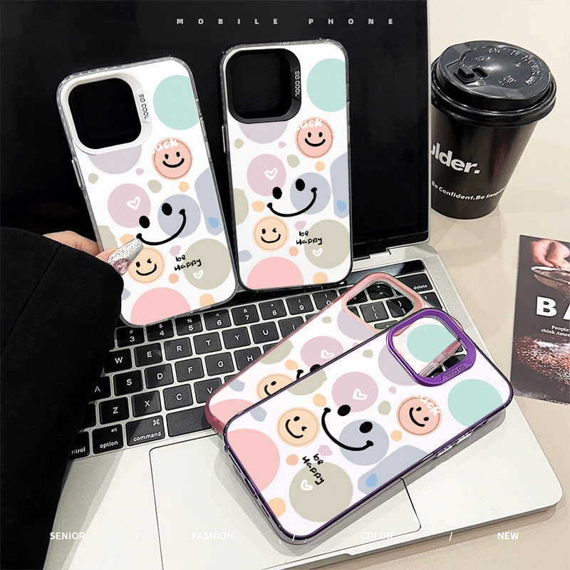 หรูหราเคสแข็ง รอยยิ้มน่ารัก เคสvivoY17 Y15 Y16 Y36 vivoY20 Y50 Y33T Y01 Y02 Y21 Y22 Y35 Y27 Y78 Y51 Y31 Y91 เคสน่ารัก