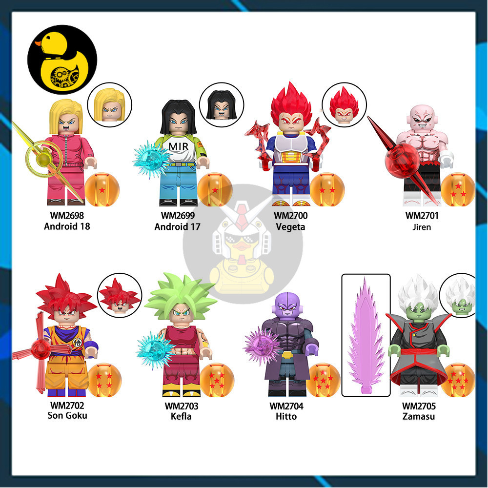Dragon Ball ปริศนาของเล่นมังงะอะนิเมะ Dragon Ball Songoku Vegeta Android 17 18 Pic Poc Kefla WM6181