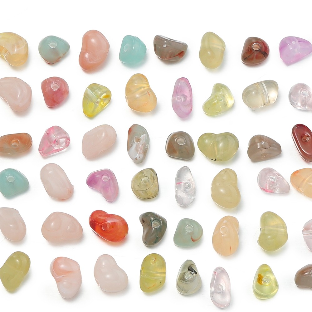 St. kunkka 20/10g ลูกปัดหินอะคริลิค 4 ~ 9 มม. ไม่สม่ําเสมอสไตล์ใหม่ลูกปัดหลวมเหมาะสําหรับ DIY แฟชั่นเครื่องประดับทํา