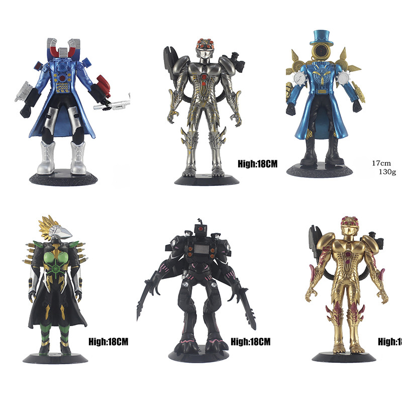 2024 Skibidi ห้องน้ําของเล่น Action Figure รุ่น TV Man Clockman Doctor Titan เจาะ Man Speakerman Titans Cameraman รุ่น