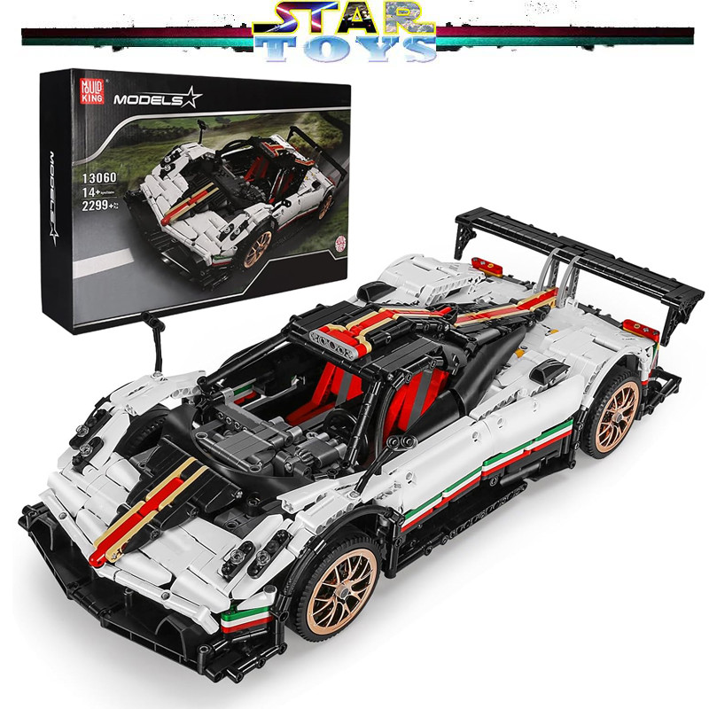 Mould King 3060 Pagani Zonda R Sports Car Building Blocks, Sports Racing Car Model เป็นของเล่น/ของสะสม/ของสะเทินน้ําสะเทินบกสําหรับเด็ก/ผู้ใหญ่(2299 ชิ้น)
