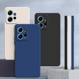 เคส Redmi Note 12 4G ,สีทึบ Redmi Note12 เคสซิลิโคนป้องกันการตกสีธรรมดาเรียบง่าย YT