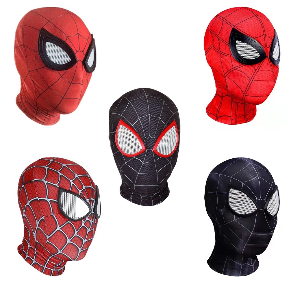 หน้ากากสไปเดอร์แมน หน้ากากไอ้แมงมุม Spiderman Mask หน้ากาก ใส่ได้ทั้งเด็กและผู้ใหญ่ Party Hats