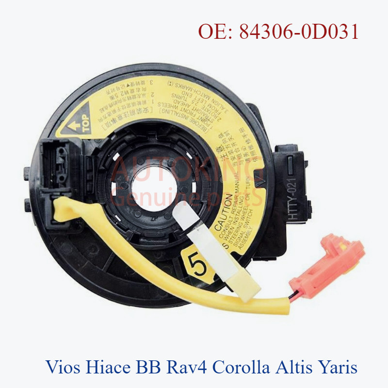 นาฬิกา Toyota ฤดูใบไม้ผลิพวงมาลัยนาฬิกาสําหรับ Vios Hiace BB Rav4 Corolla Altis Yaris 84306-0D031