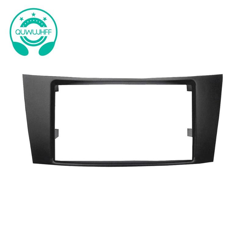 (quwujhff) 2din รถควบคุม Fascia กรอบเสียงวิทยุสเตอริโอแผงสําหรับ Mercedes Benz E CLASS W211 DVD Fasc