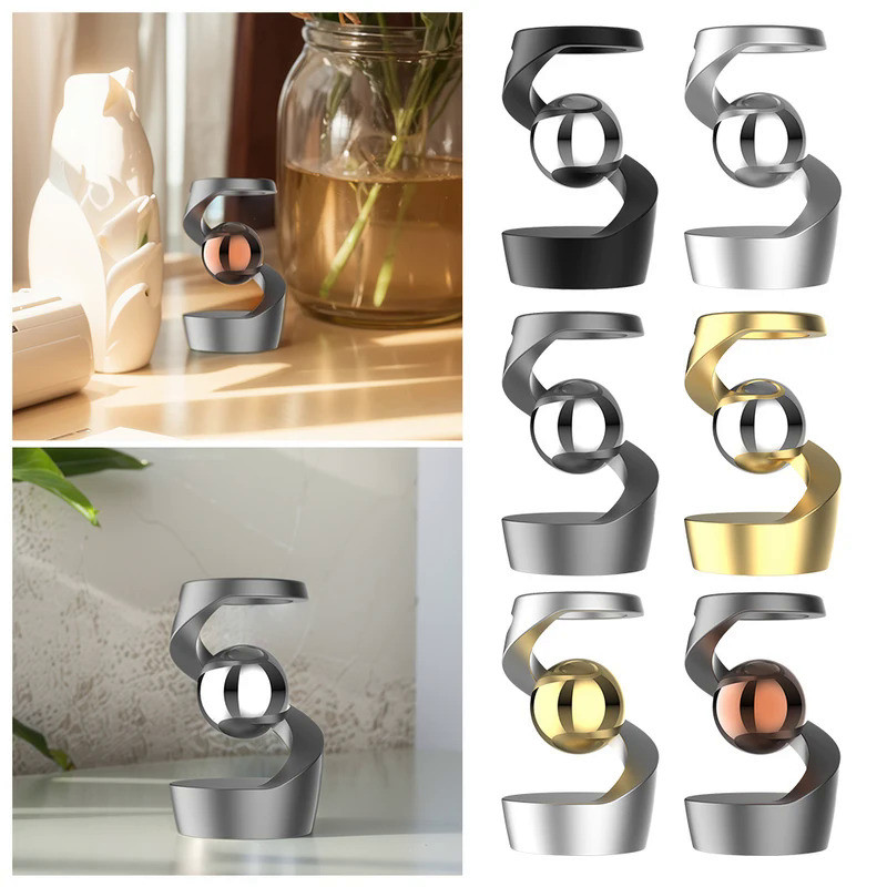 Gravity Defying Kinetic Desk Toy Desktop Floating Gyroscope Fidget Spinners Levitating Desk Toy for 