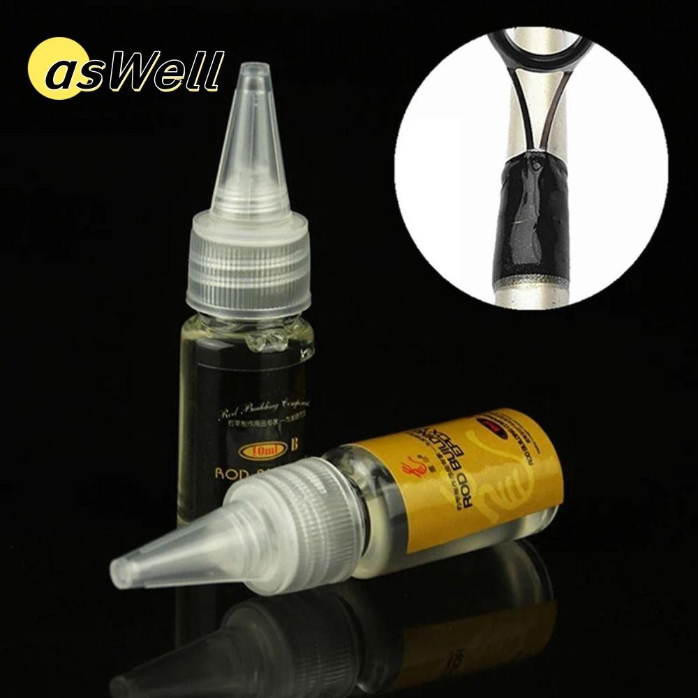 Aswell 2 ชิ้นกาว AB, DIY อีพ็อกซี่เรซิ่นตกปลา Rod กาว, เบ็ดตกปลาอุปกรณ์เสริมตกปลาเครื่องมือซ่อมกาวโปร่งใส