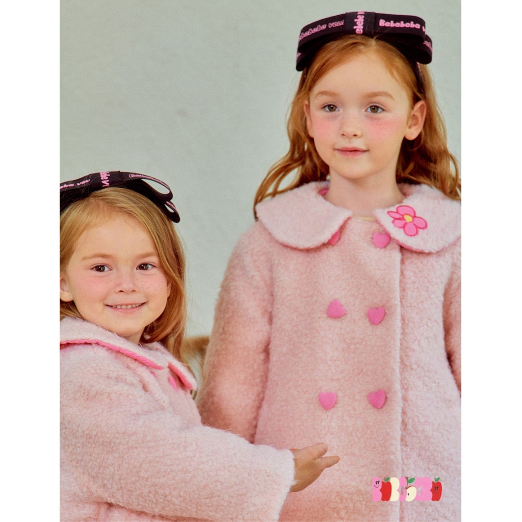 IRIS KIDS 24Winter IKJ2415 little girl be happy fur jacket เสื้อผ้าเด็ก เสื้อกันหนาว ใส่ได้-10องศา สไตล์เกาหลี ผ้านิ่ม