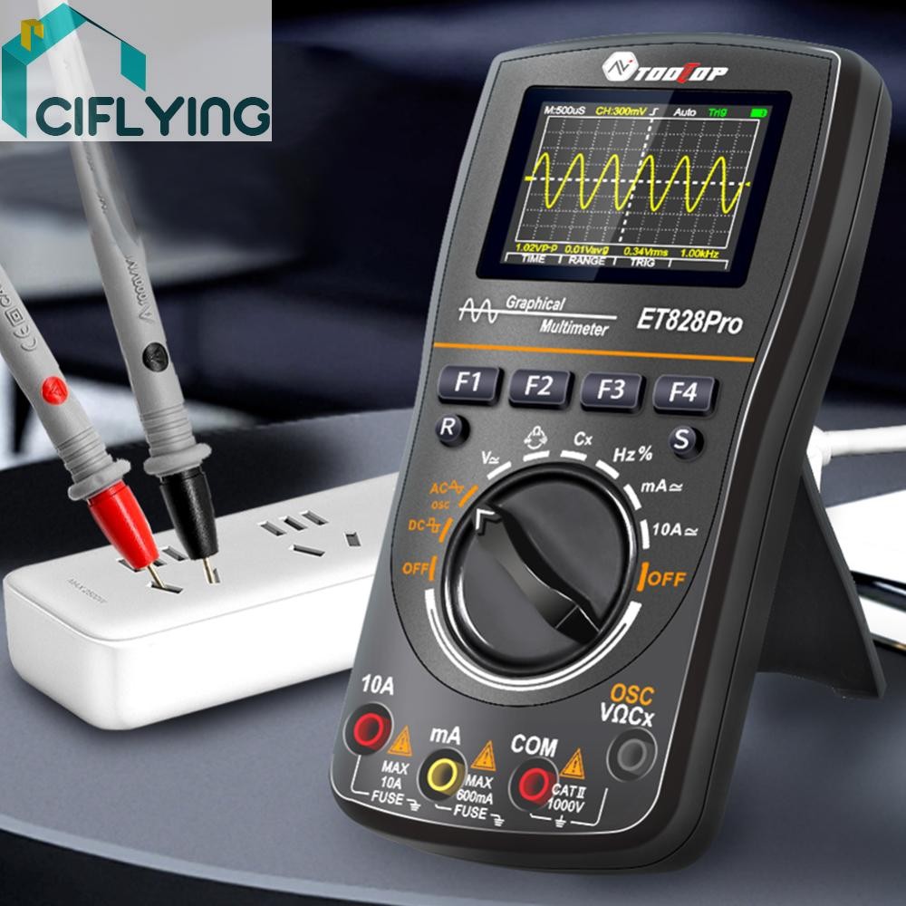 Et828pro มัลติมิเตอร์แบบดิจิตอลแบบมือถือ DC/AC โวลต์มิเตอร์แอมมิเตอร์ [Ciflying.th]